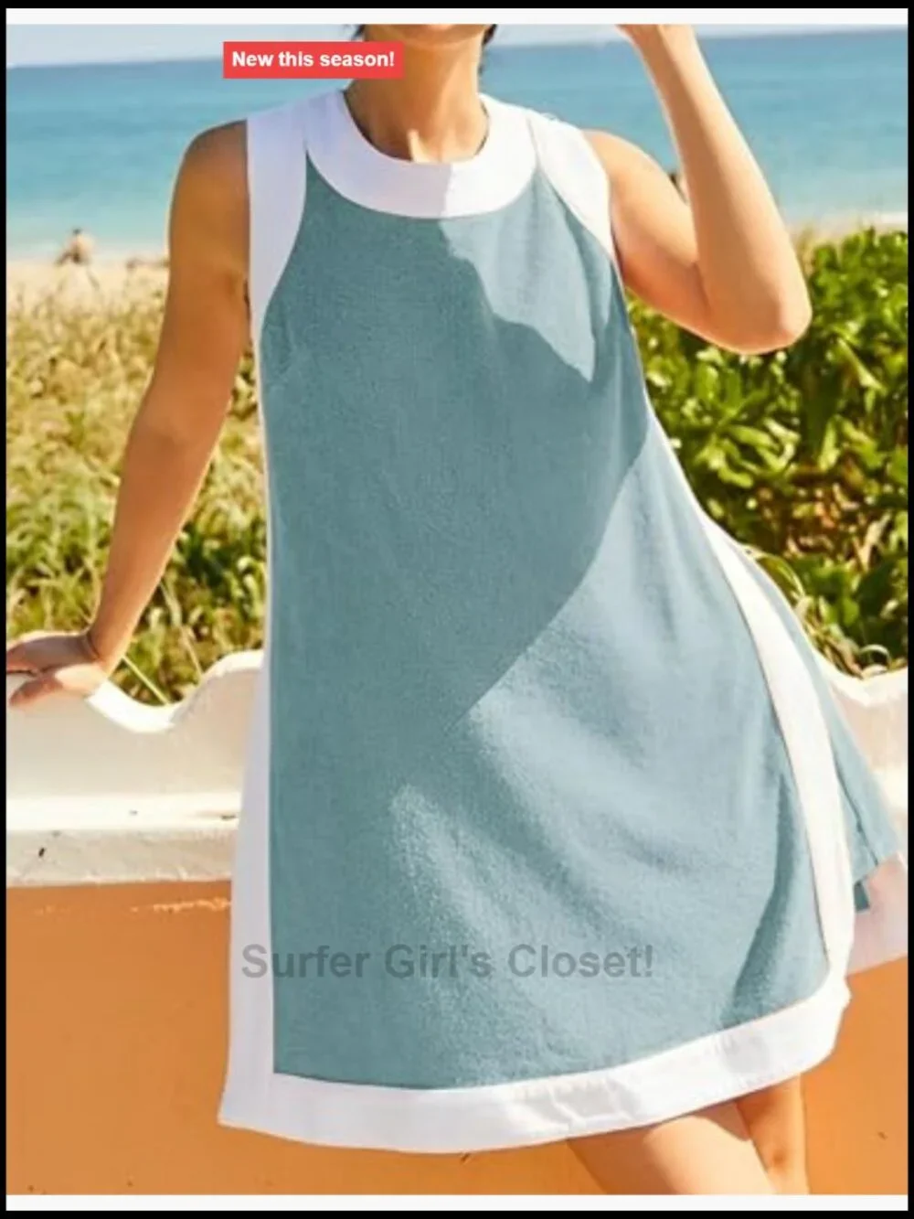 Boho Color Block 2 Piece Sets for Women Sleeveless Crewneck Shorts Set with
